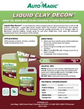 52 - Liquid Clay Decon Sell Sheet Screenshot